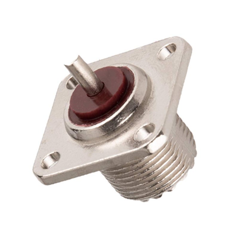 Inovat 5pcs UHF Female Jack Solder SO-239 4-Hole Panel Chassis Mount Coax Connector - Image 2